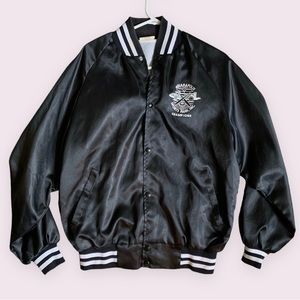 Vintage Black Bomber Jacket